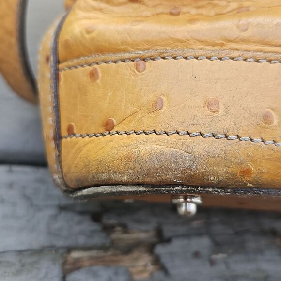 Dooney & Bourke Ostrich Embossed Leather Tote Bag – Read Description - Picture 7 of 14